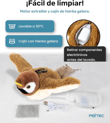 Juguete para gatos pajaro volador 2026