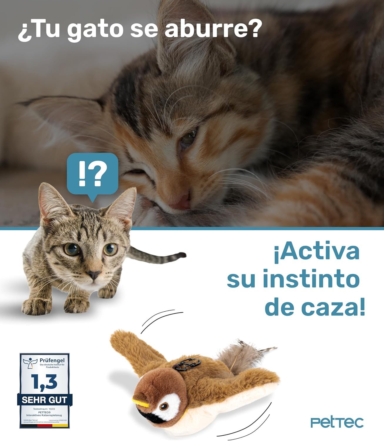 Juguete para gatos pajaro volador 2026