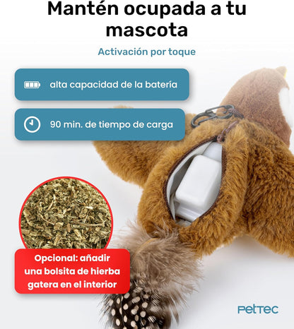 Juguete para gatos pajaro volador 2026